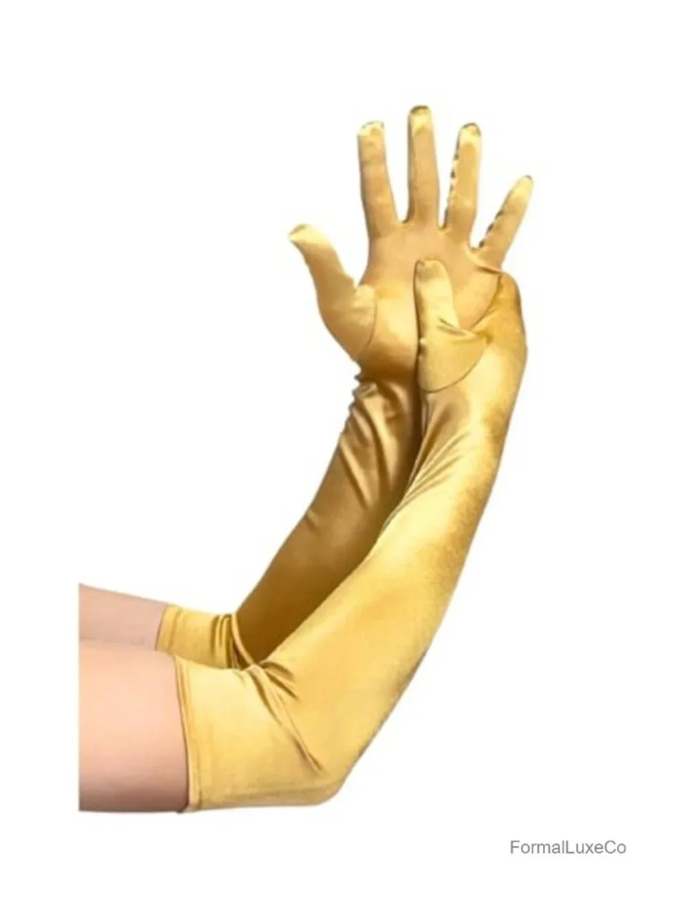 Women's Satin Opera Gloves 21.65 inch Elbow Length Formal Party Costume
